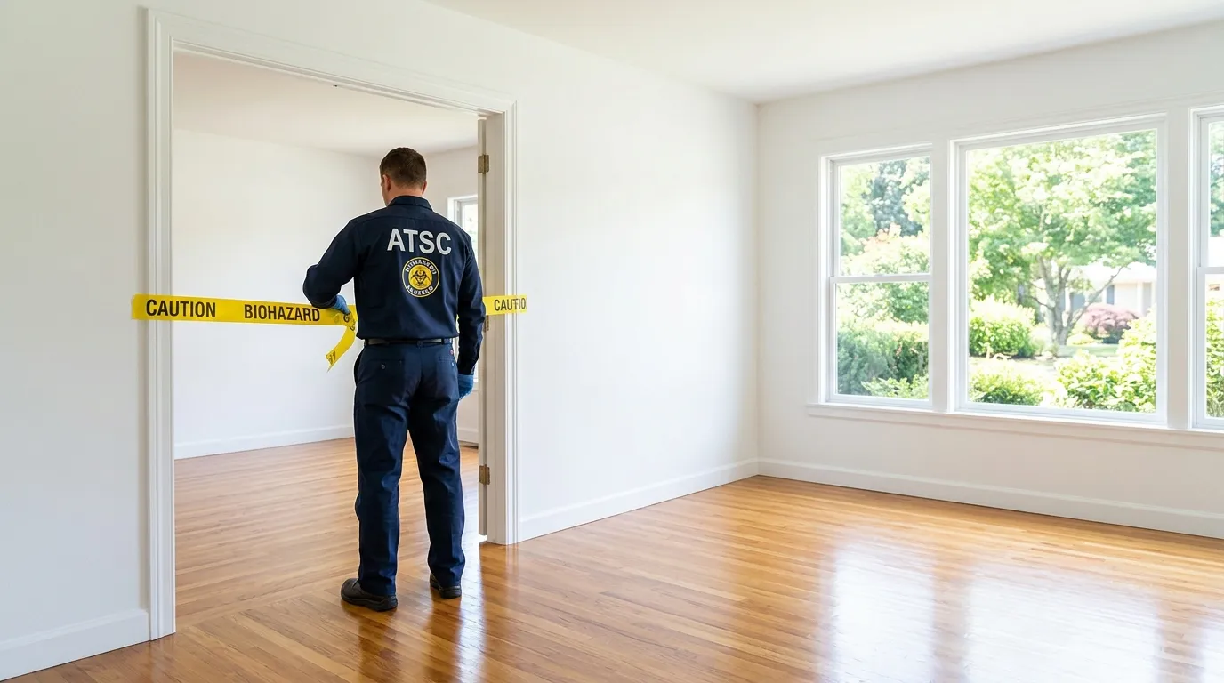 Certified biohazard cleanup crew performing Crime Scene Cleanup in Sandy Hills