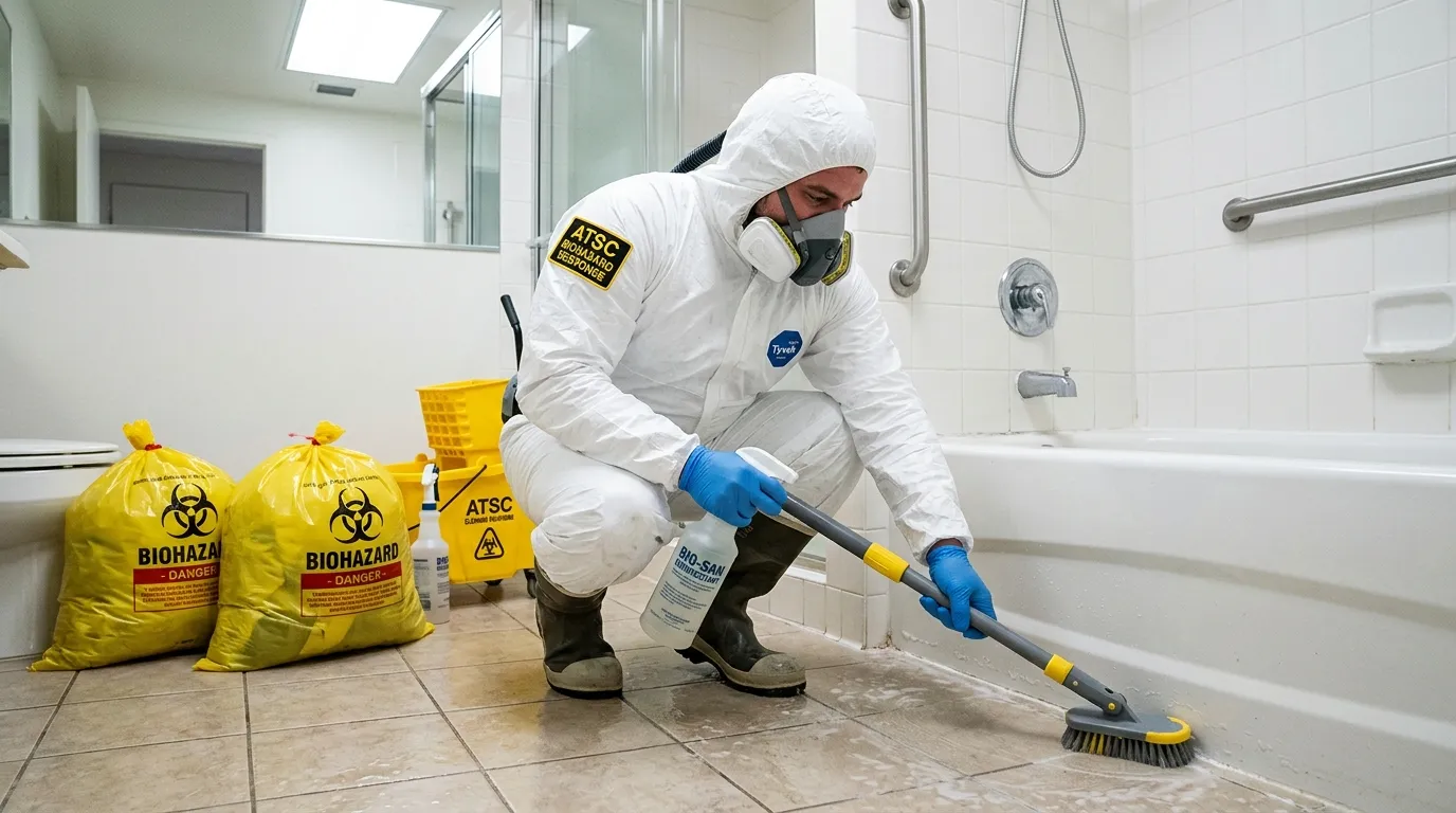 Decontamination equipment deployed for Blood Cleanup in Sandy Hills